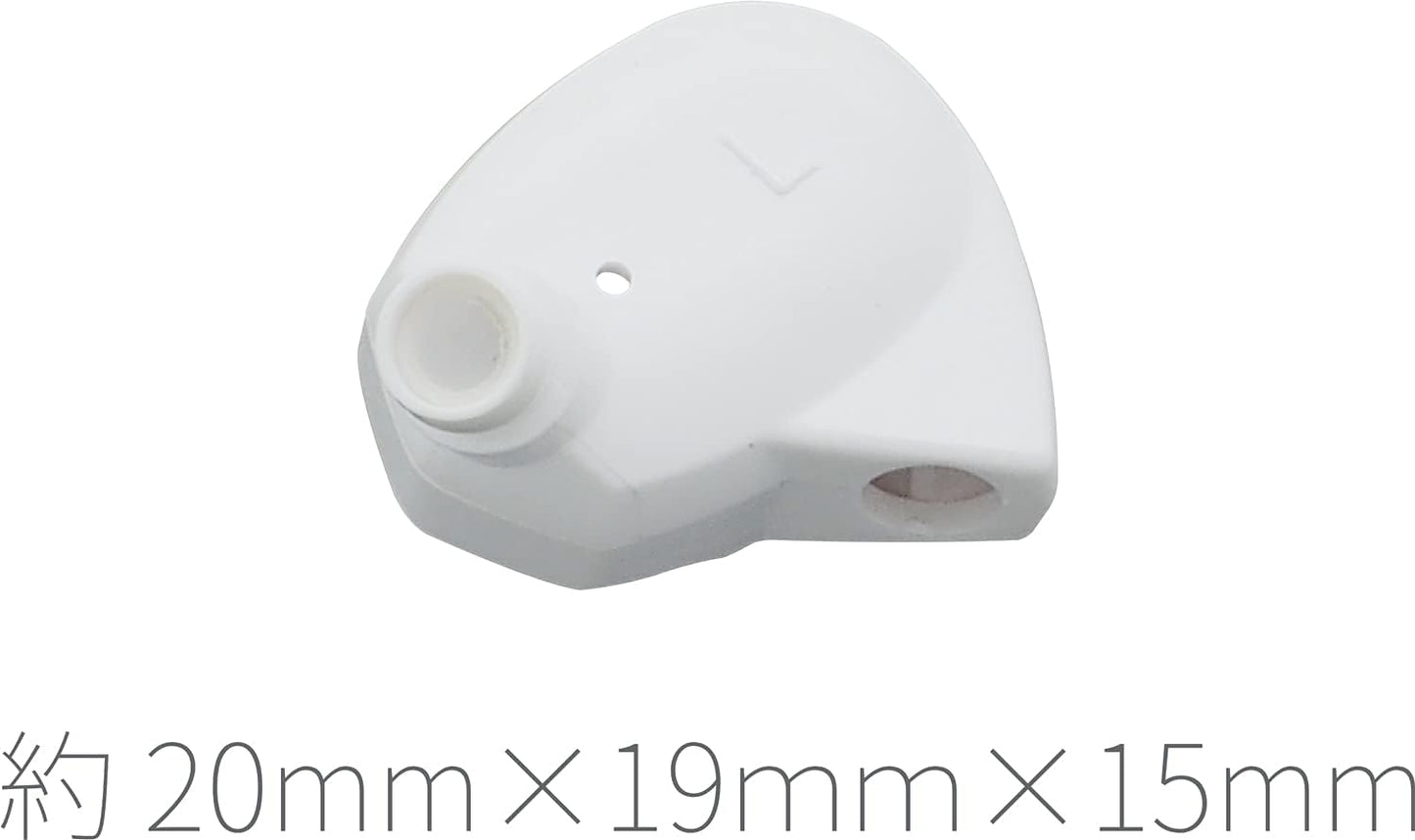 イヤホン用ハウジング プラスチック 自作・修理部品 【左用】 ホワイト