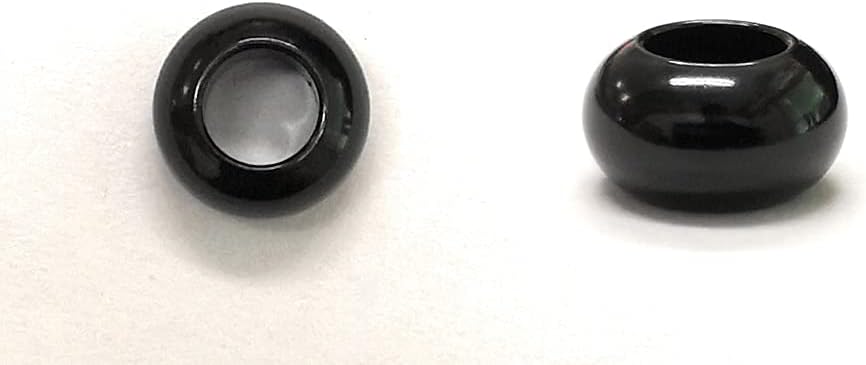 球型 コード長アジャスタ イヤホン補修部品 ブラック 4個セット