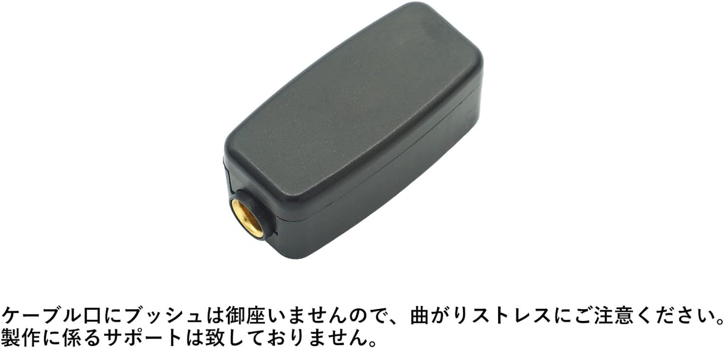 金メッキ4.4mm5極ピンオーディオバランスメスシャーシ+ハウジング ブラック