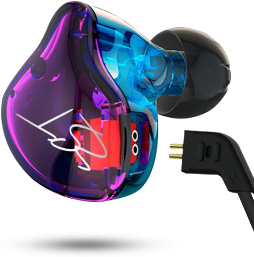 KZ ZST マイクなし・パープル 黒いシースの旧ケーブルモデル 【旧パッケージ品】