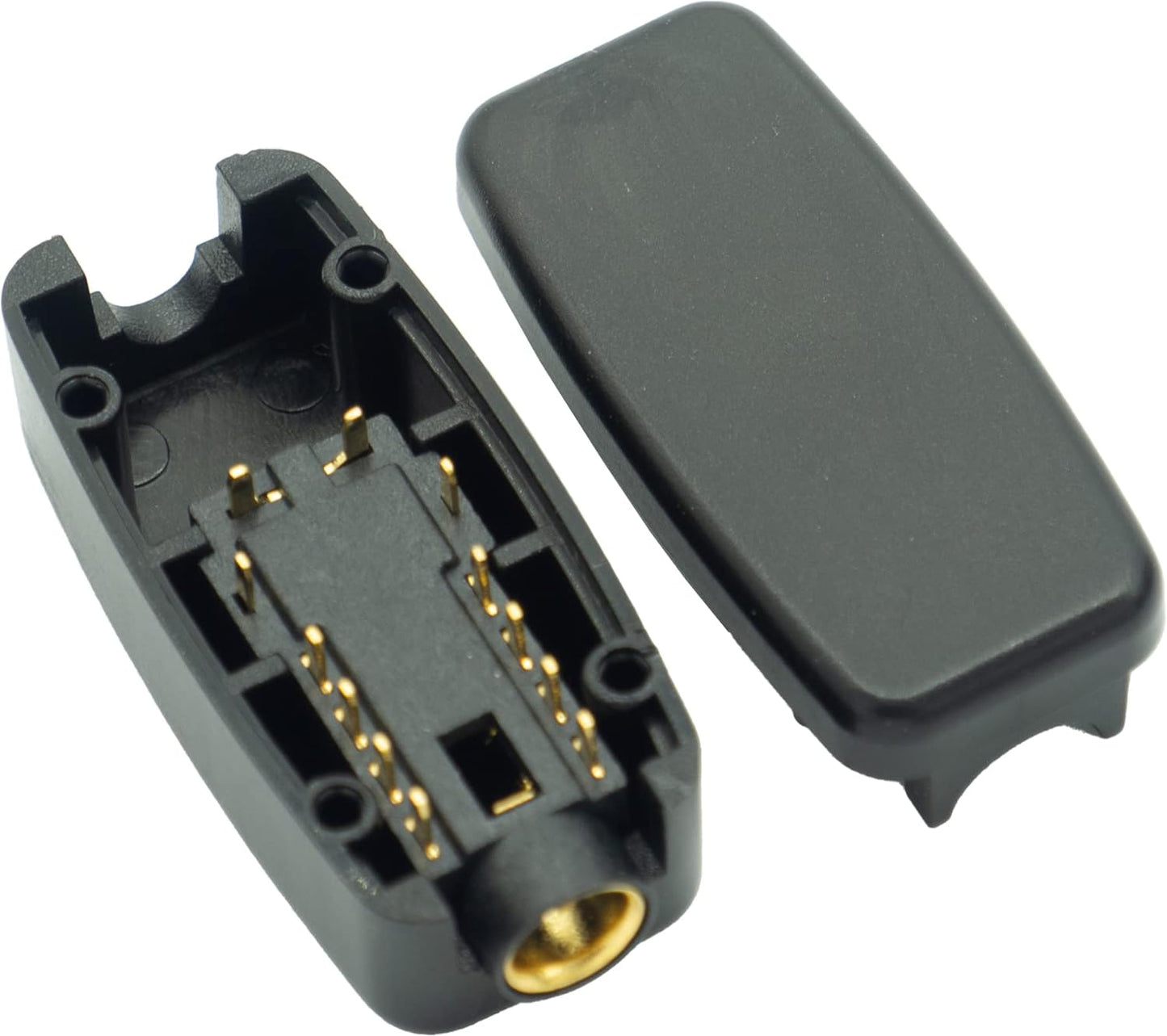 金メッキ4.4mm5極ピンオーディオバランスメスシャーシ+ハウジング ブラック