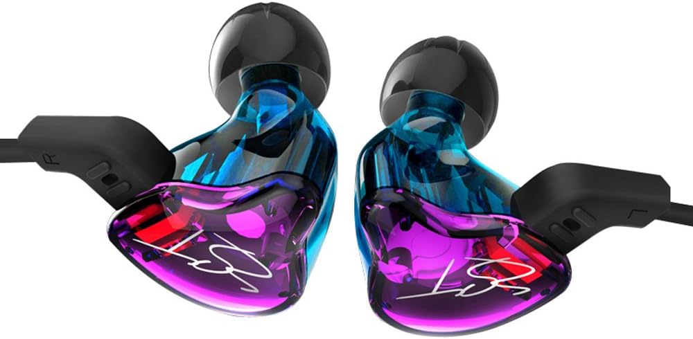 KZ ZST マイクなし・パープル 黒いシースの旧ケーブルモデル 【旧パッケージ品】