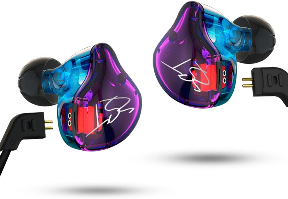 KZ ZST マイクなし・パープル 黒いシースの旧ケーブルモデル 【旧パッケージ品】