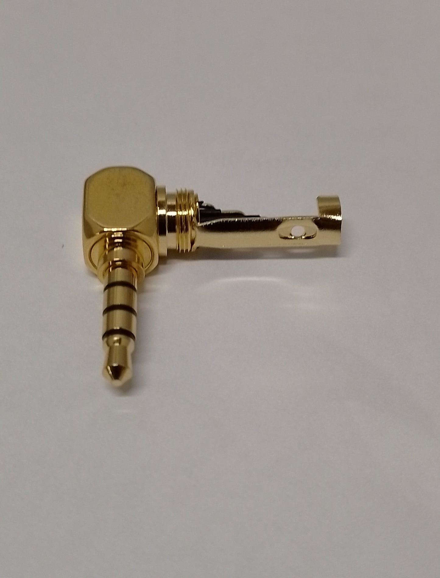 3.5mm ミニプラグ フォーンプラグ 4極 オス L字 金メッキ プラグ