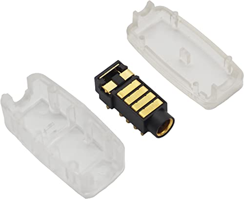 金メッキ4.4mm5極ピンオーディオバランスメスシャーシ+ハウジングクリア
