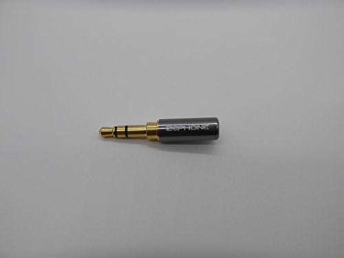 3.5mm3極プラグ 絶縁部ブラック
