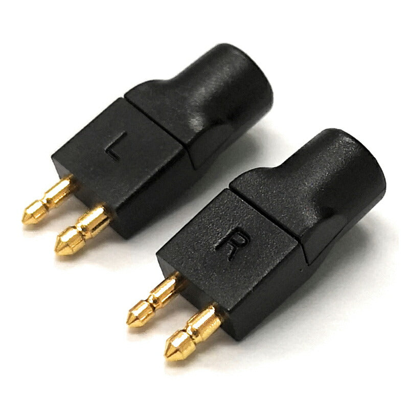 イヤホンピンプラグフィッティング Fitear 2-Pin R/Lペア ブラック