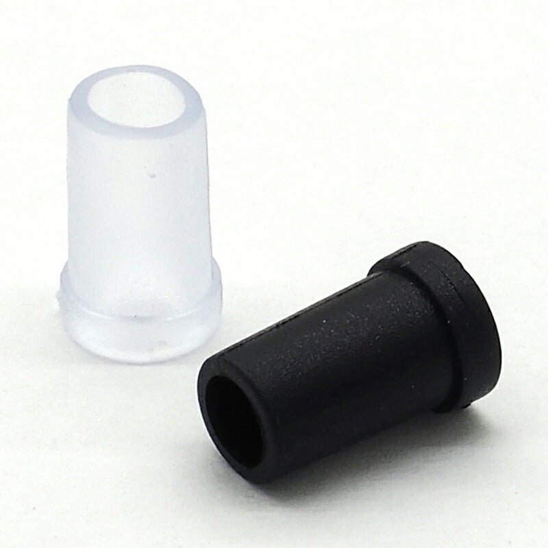 ヘッドホンプラグ ケーブルガイド クリア ブラック 各5個計10個セット