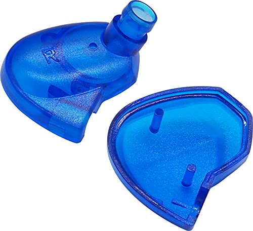 イヤホン用ハウジング プラスチック 自作・修理部品 【右用】 ブルー