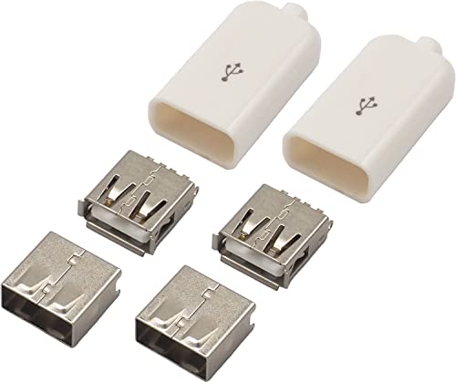 汎用USB type-A メスコネクタ レセプタクル 自作素材 2個セット