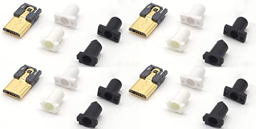 Micro-B USB オス 自作用素材 導体 ケーブルガイド 4本セット