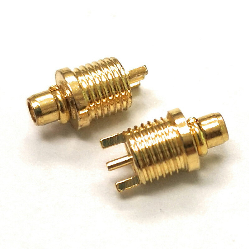 2個1組MMCXコネクタ オス 金属カバー付き