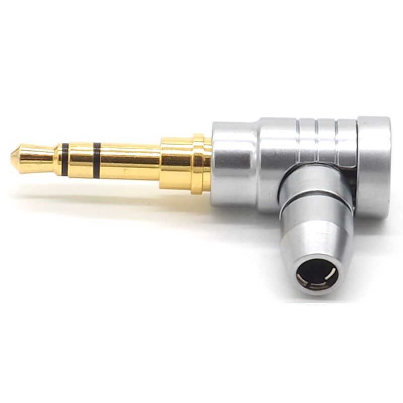 3.5mm 3極 ミニプラグ L字 金メッキ