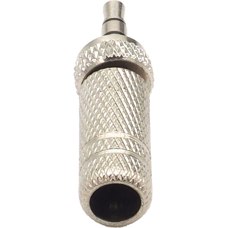3.5mm 3極 ネジロックミニプラグジャック メタルハウジング