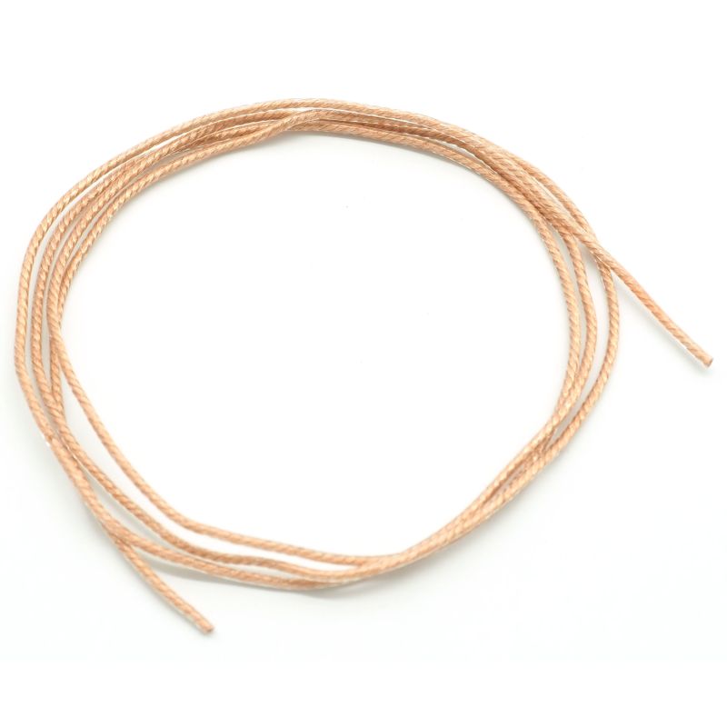 単結晶銅 PVCヘッドフォンアップグレードケーブル 導体シルバーゴールドツイストカラー 21AWG 0.5sq 1m毎切売り