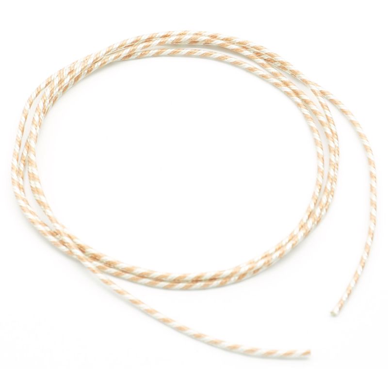 単結晶銅 PVCヘッドフォンアップグレードケーブル 導体シルバーゴールドツイストカラー 21AWG 0.5sq 1m毎切売り