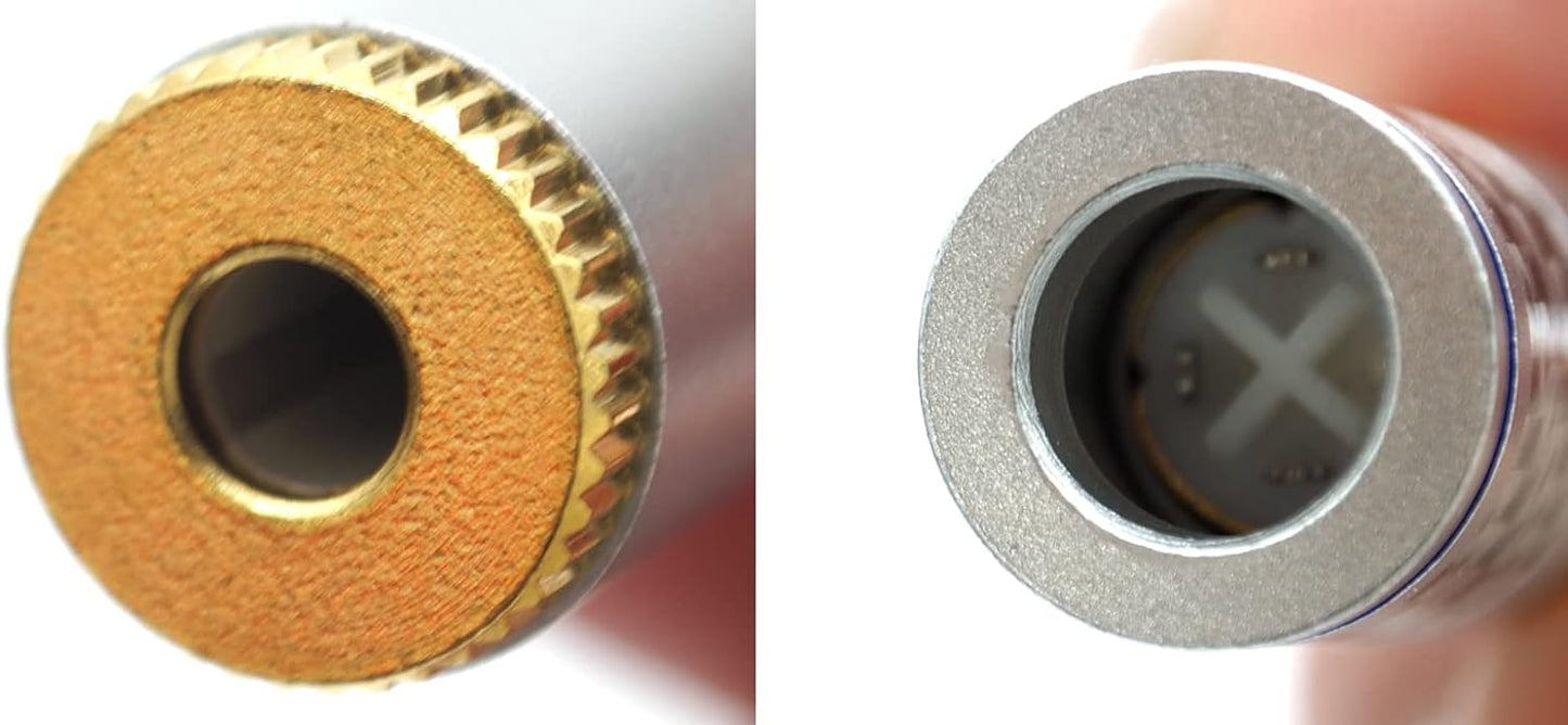 4.4mm5極バランスプラグ メスソケット ハウジングカーボンシルバー