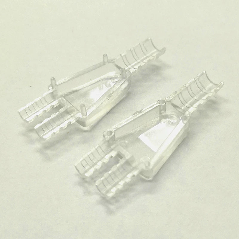 ケーブル分岐部ハウジング イヤホン修理部品 クリア1ペア(表部品/裏部品) 5セット