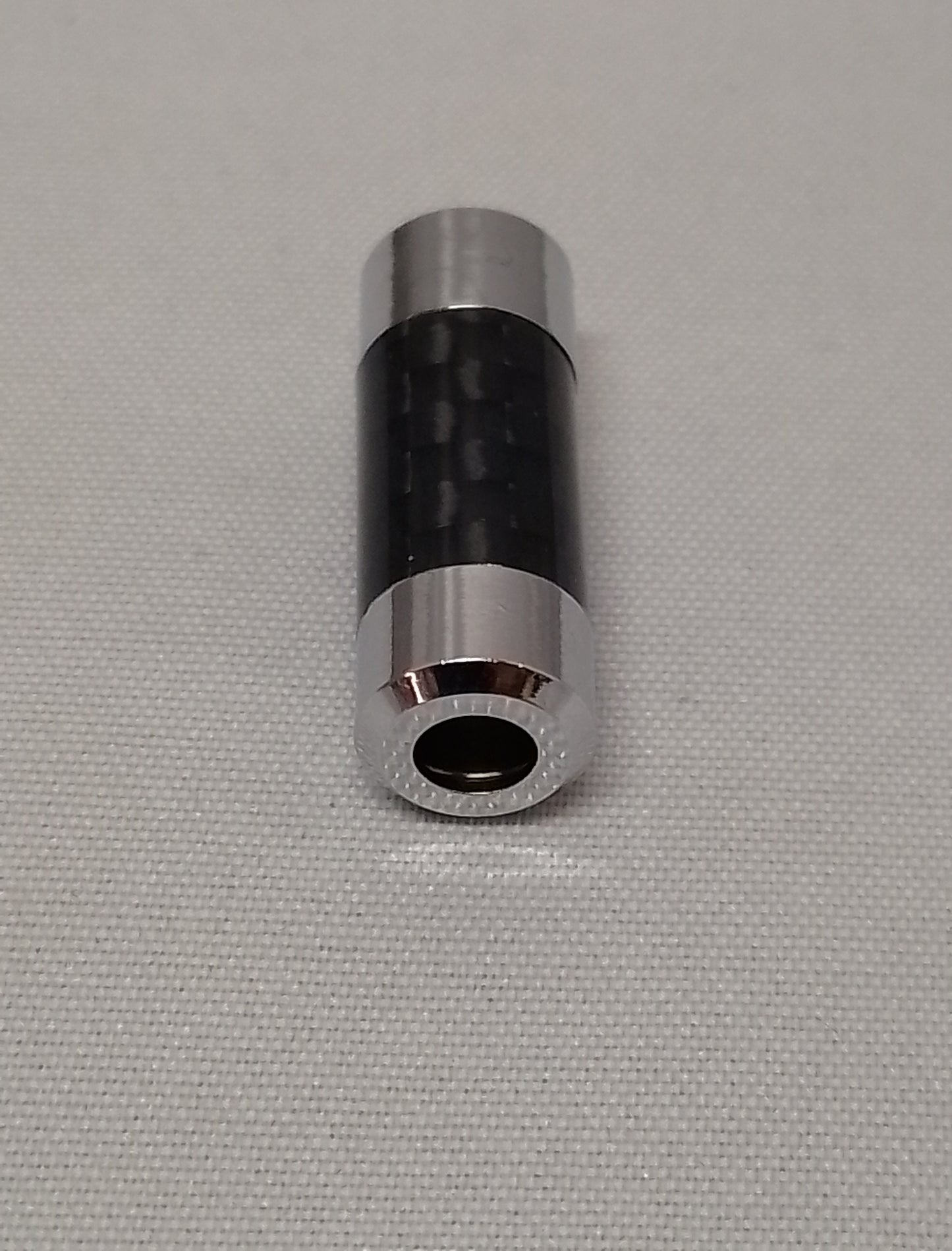 ニッケルメッキプラグ 3.5ｍｍ 3極 Φ6mm ステレオミニプラグ (カーボン柄)