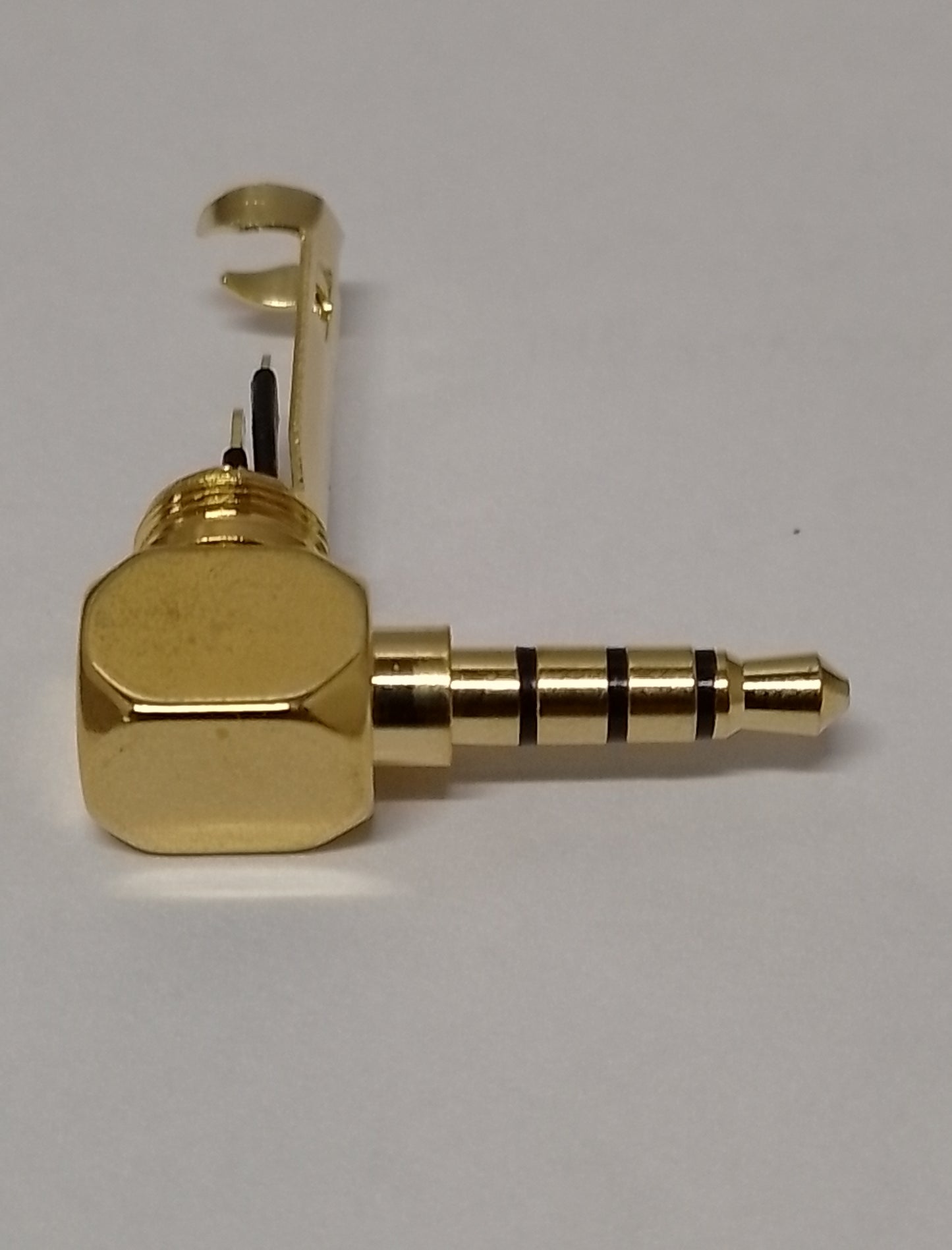 3.5mm ミニプラグ フォーンプラグ 4極 オス L字 金メッキ プラグ