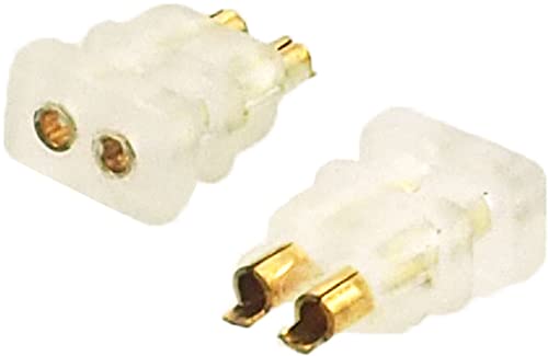 イヤホンリケーブル 2pin汎用コネクタ フィッティング2個ペア(自作用)typeB