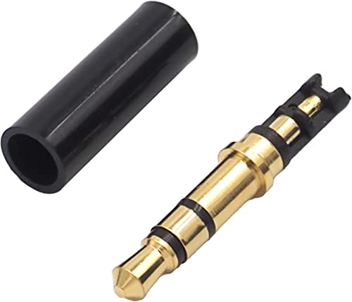 Φ3.5mmステレオミニプラグ(金メッキ・ブラック) IT-25(BK) 3.5mm 3極