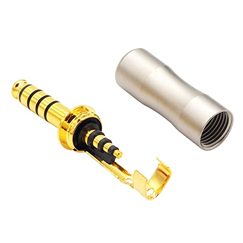 4.4mm 5極 プラグ オス シルバーハウジング