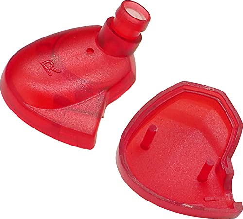 イヤホン用ハウジング プラスチック 自作・修理部品 【右用】 レッド