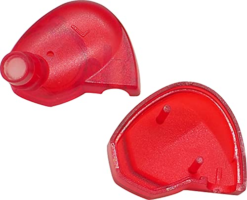 イヤホン用ハウジング プラスチック 自作・修理部品 【左用】 レッド