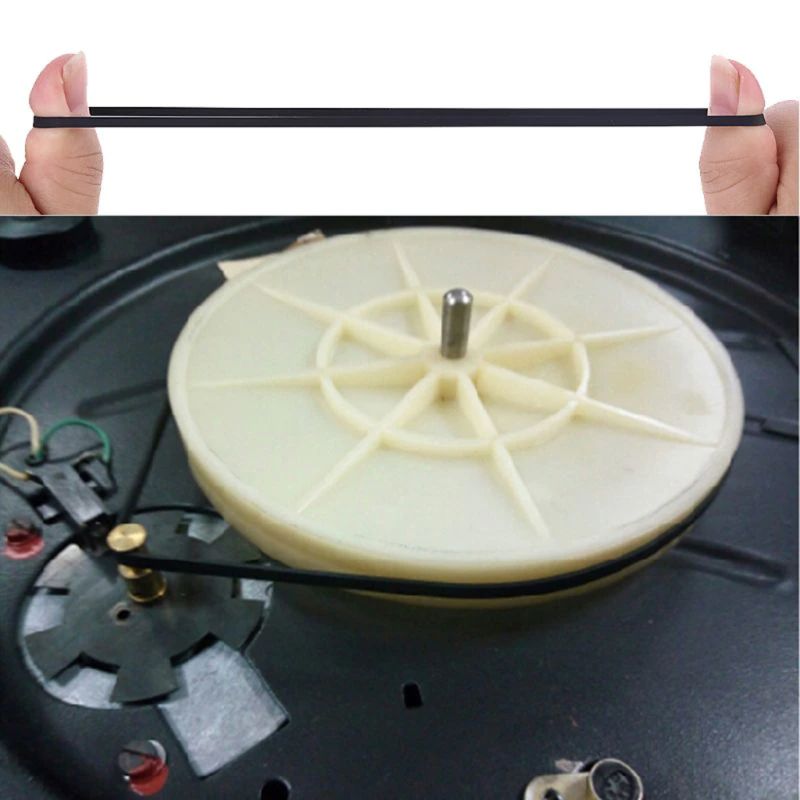 ゴムベルト 平ベルト 半折長さ 確認 内径 約100mm 幅 約5mm 厚さ 約0.5mm 工作用 工作パーツ